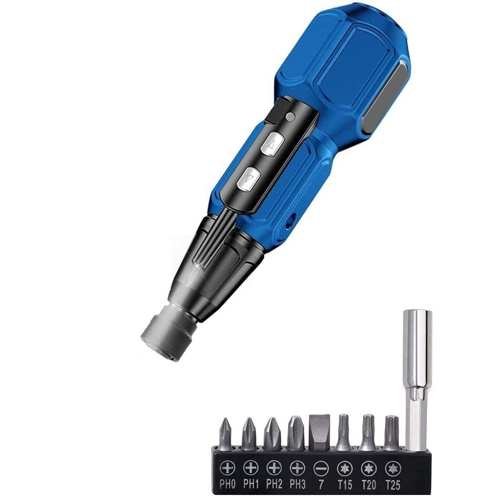 Rechargeable Cordless Electric Screwdriver Set LEDLight Mini Power Tool + BitsUK