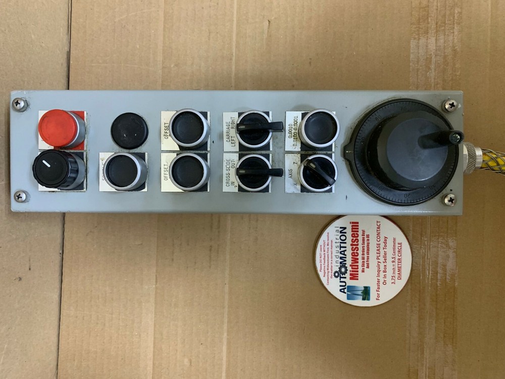 HOFFMAN 10 HOLE 9 BUTTON OPERATOR STATION ENCLOSURE + 1 DIAL INDICATOR SHIPSAMED