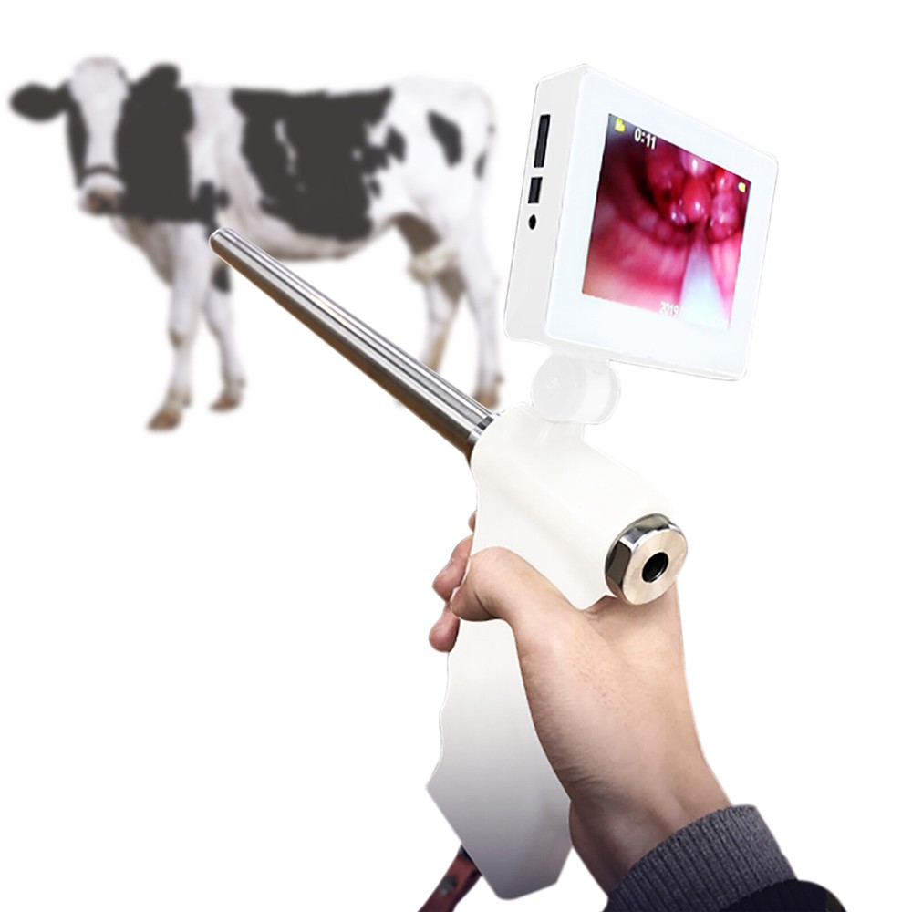 Visual Artificial Insemination Gun Cow Kit Camera with 360° Adjustable Screen