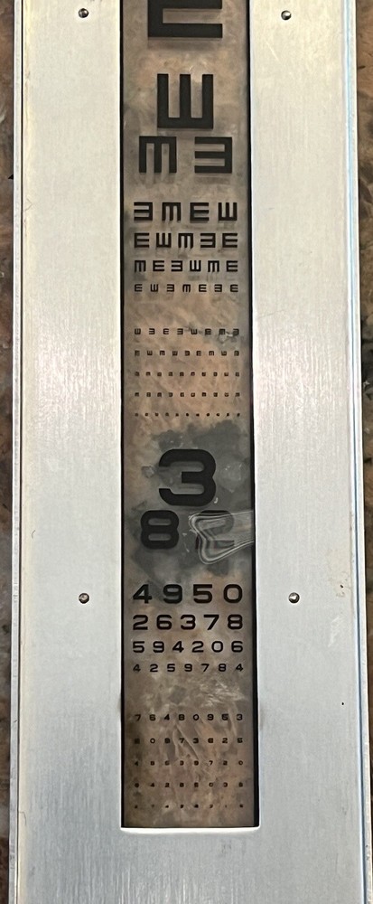 Original Slide For A Chart Projector American Optical 2“ X 9.5“