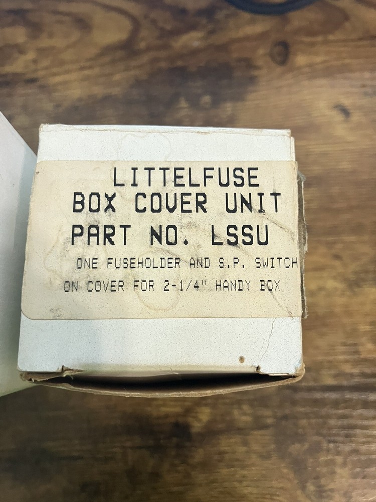 (2) LITTELFUSE BOX COVER UNIT PART NO LSSU