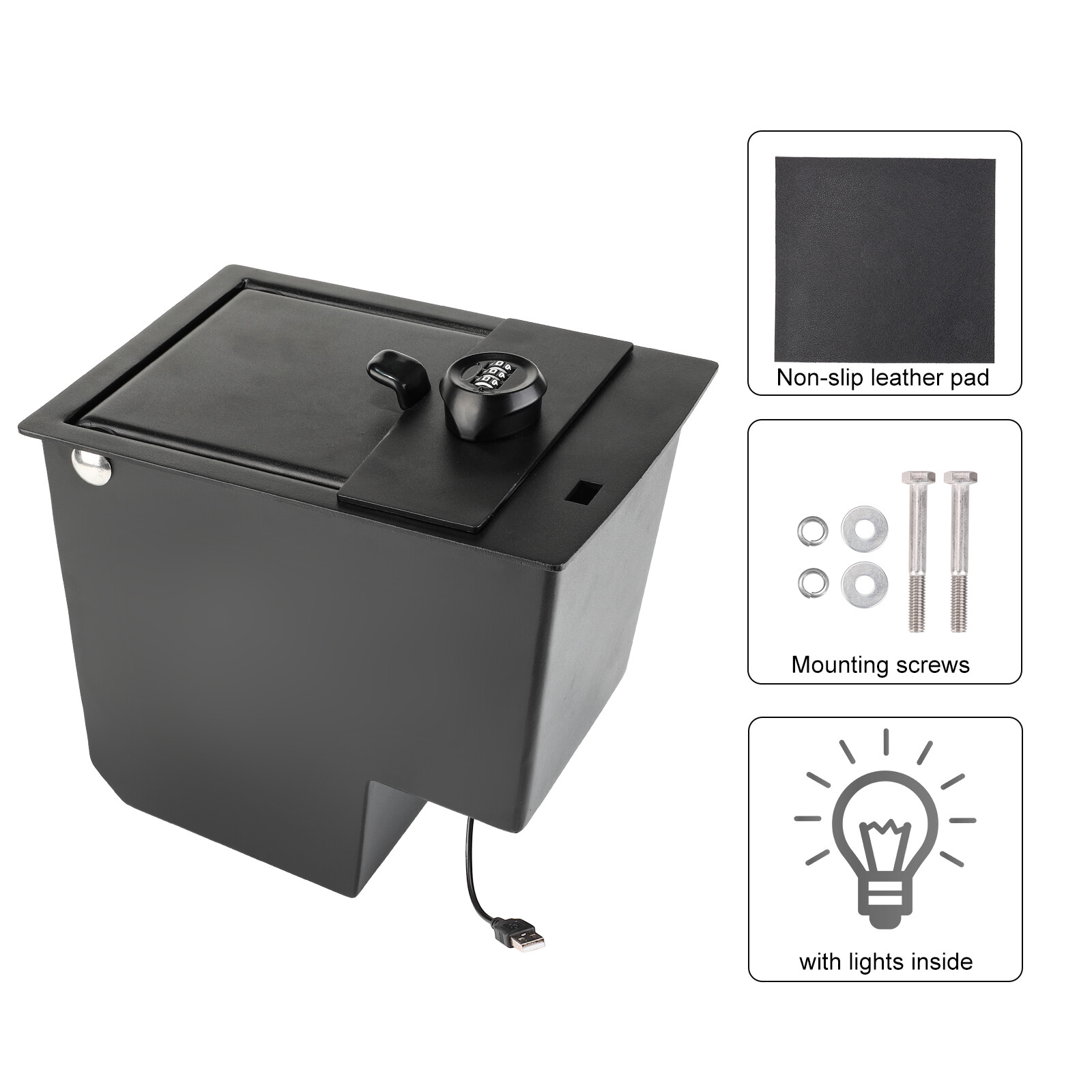 Center Console Safe GUN STORAGE 00016-89199 For 2010 - 2020 2024 TOYOTA 4Runner