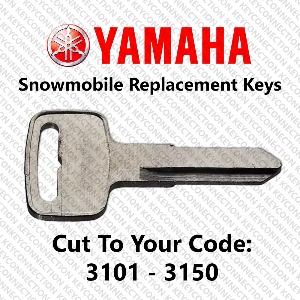 Yamaha Snowmobile Replacement Keys Cut to Your Code 3101 - 3150