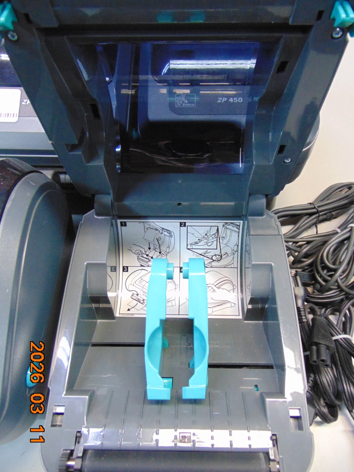 (1) Zebra ZP 450 Ethernet USB Thermal Label Printer ZP450 (ONE)