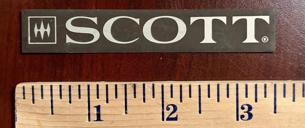 SCOTT Audio Electronics Metal Badge,Logo, Tag, Nameplate