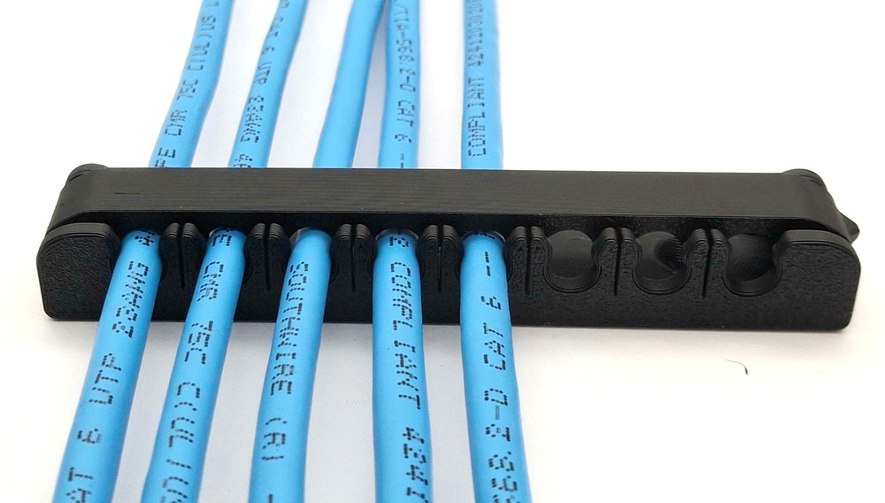 8-Wire Ethernet Cable Comb – Cable Organizer - 5 pk