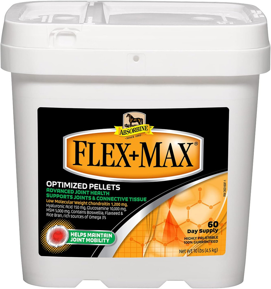 Flex+Max Horse Joint Supplement Pellets, Highly Palatable, Comprehensive Equine