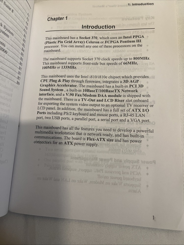 PC133 Socket 370 USER MANUAL Systemboard M771LMR