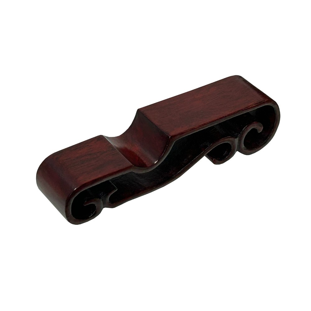 5.25" Reddish Brown Wood Straight Scroll Rectangular Stand Riser Easel st1083