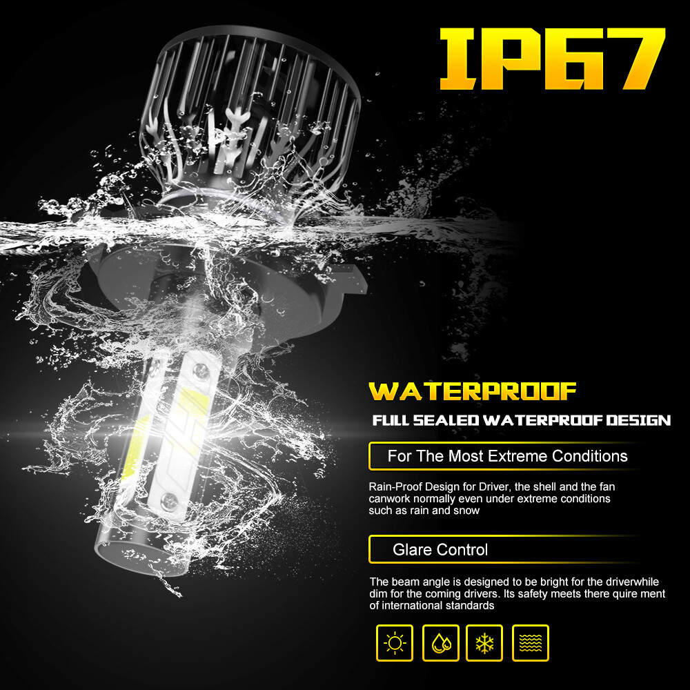 Ultra Bright LED headlight bulb for 2009 Ski-Doo Summit 500SS Everest: High/Low