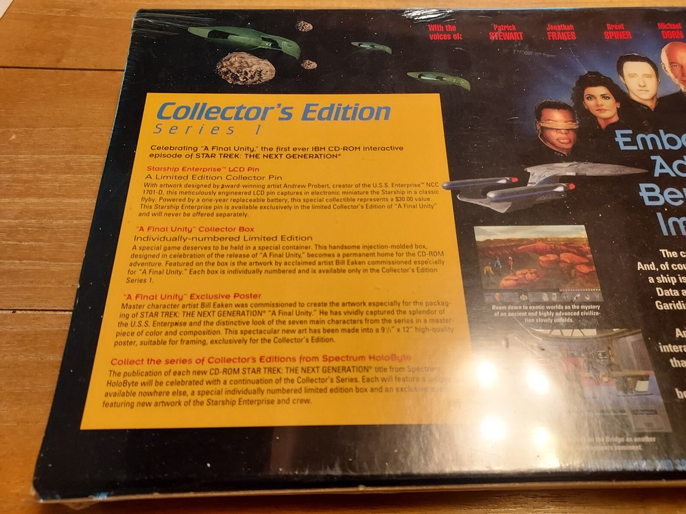 1994 Star Trek: The Next Generation Final Unity Collector's Edition PC Game New!