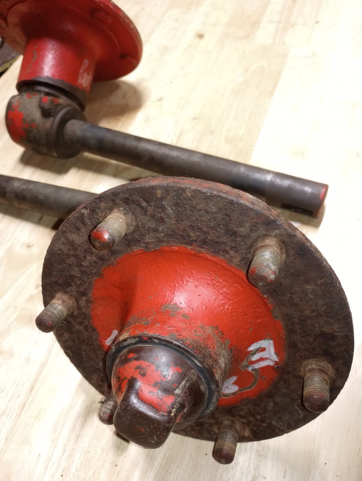 Ford 8n Front Drop Spindles W Hubs Right And Left Pair