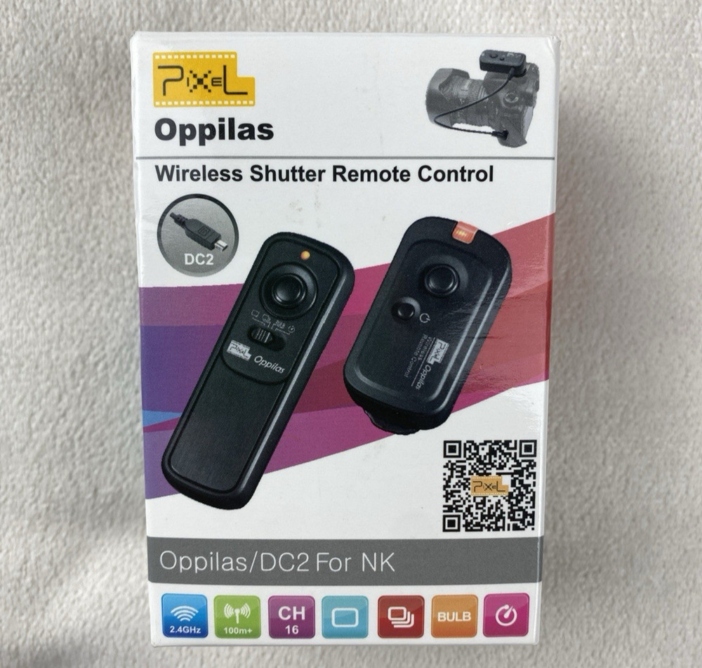 New Oppilas 2.4GHz WIRELESS SHUTTER REMOTE CONTROL/DC2 For NIKON DSLR Open Box