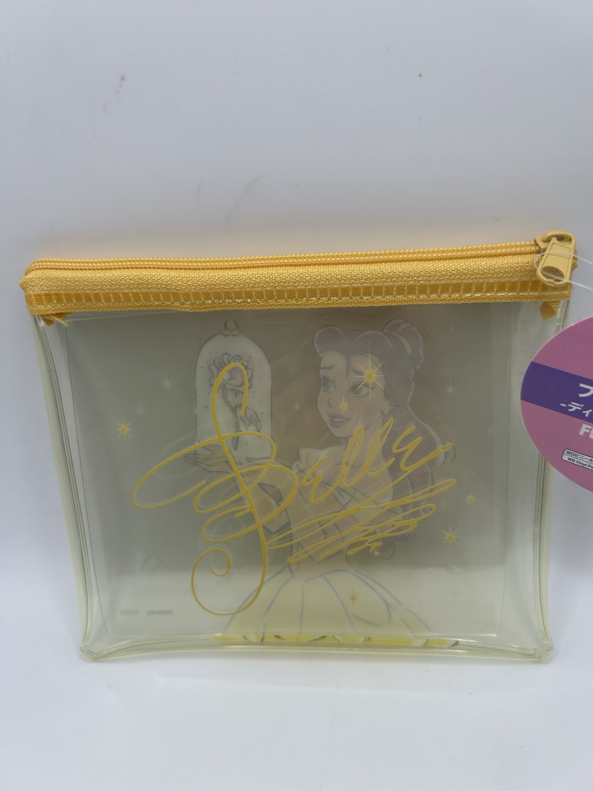 Belle FLAT VINYL POUCH Beauty And Beast Disneyland Disneyworld Wdw Disney Parks