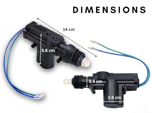 Universal Car Power Door Lock Actuators- Premium Quality Auto 12V Power 4 Pack