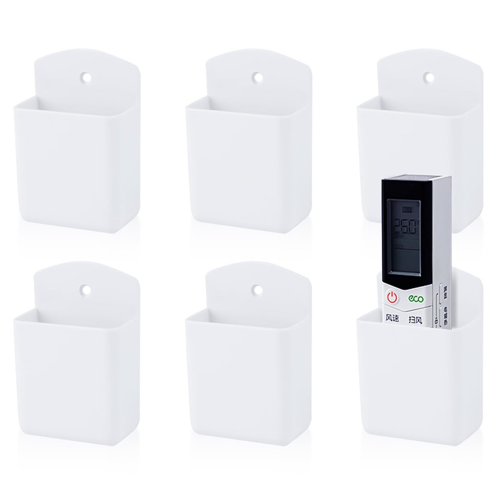 6 Pack Remote Control Holder Wall Mount Self Adhesive Media Controller Organizer
