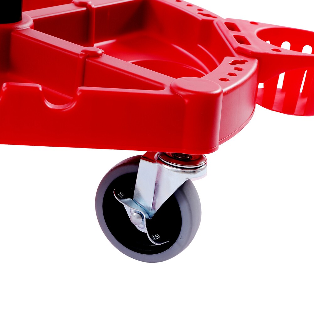 Adjustable Garage Shop Stool Rolling Work Stool Mechanic Work Seat With Casters