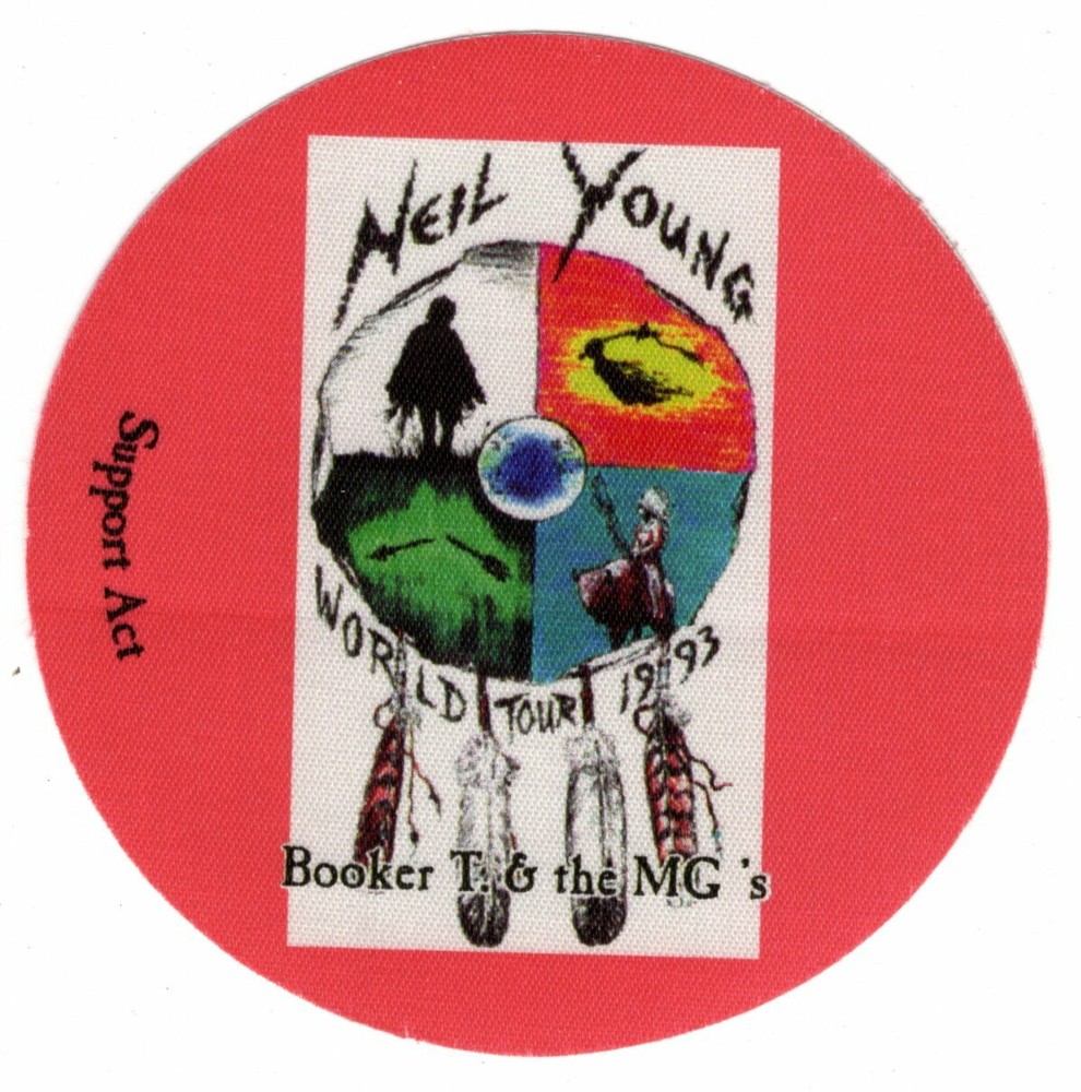 NEIL YOUNG/BOOKER T & THE MG'S 1993 TOUR SUPPORT ACT BACKSTAGE CONCERT PASS