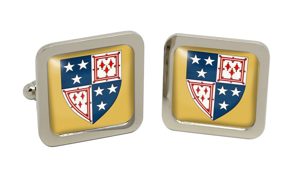 Morayshire (Scotland) Square Cufflink in Chrome Box
