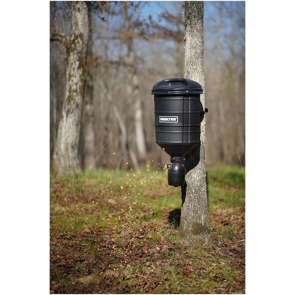 Moultrie Hanging Deer Feeder | Easy Set Timer 15 Gallon