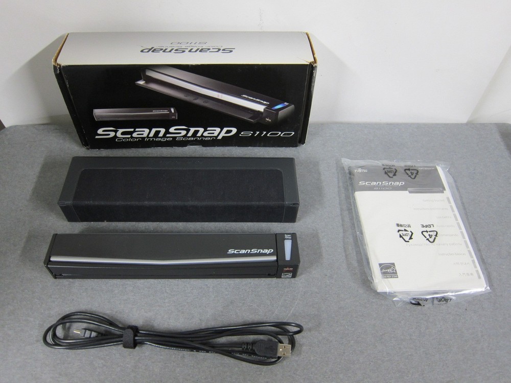 Fujitsu ScanSnap S1100 Document Scanner w/ USB Cable