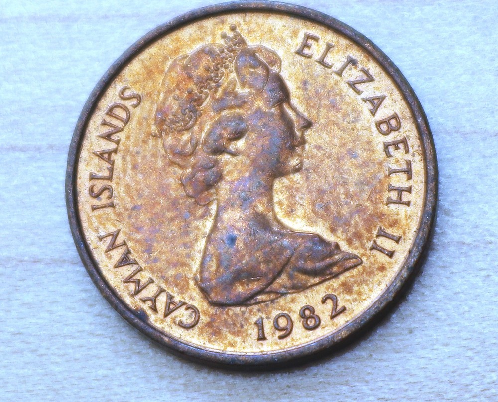 1982 Cayman Islands 1 Cent Grand Cayman Thrush