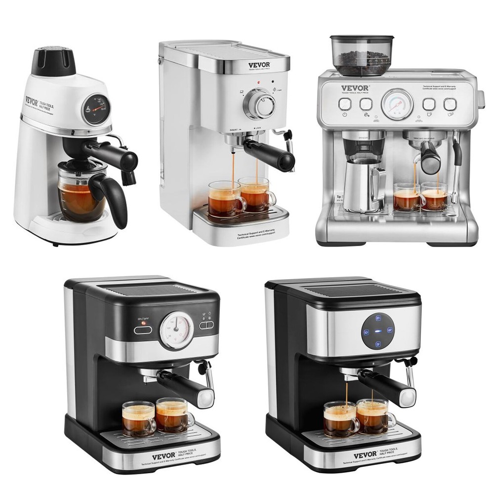 Espresso Machine 3.5/15 Bar Semi-Automatic Espresso Coffee Maker 5 Types