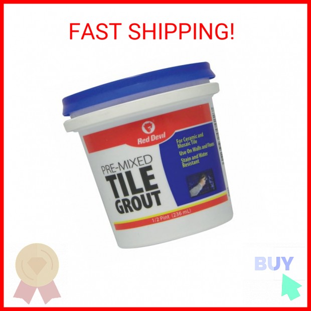 Red Devil 0422 Pre-Mixed Tile Grout - Professional Quality, Excellent Adhesion,