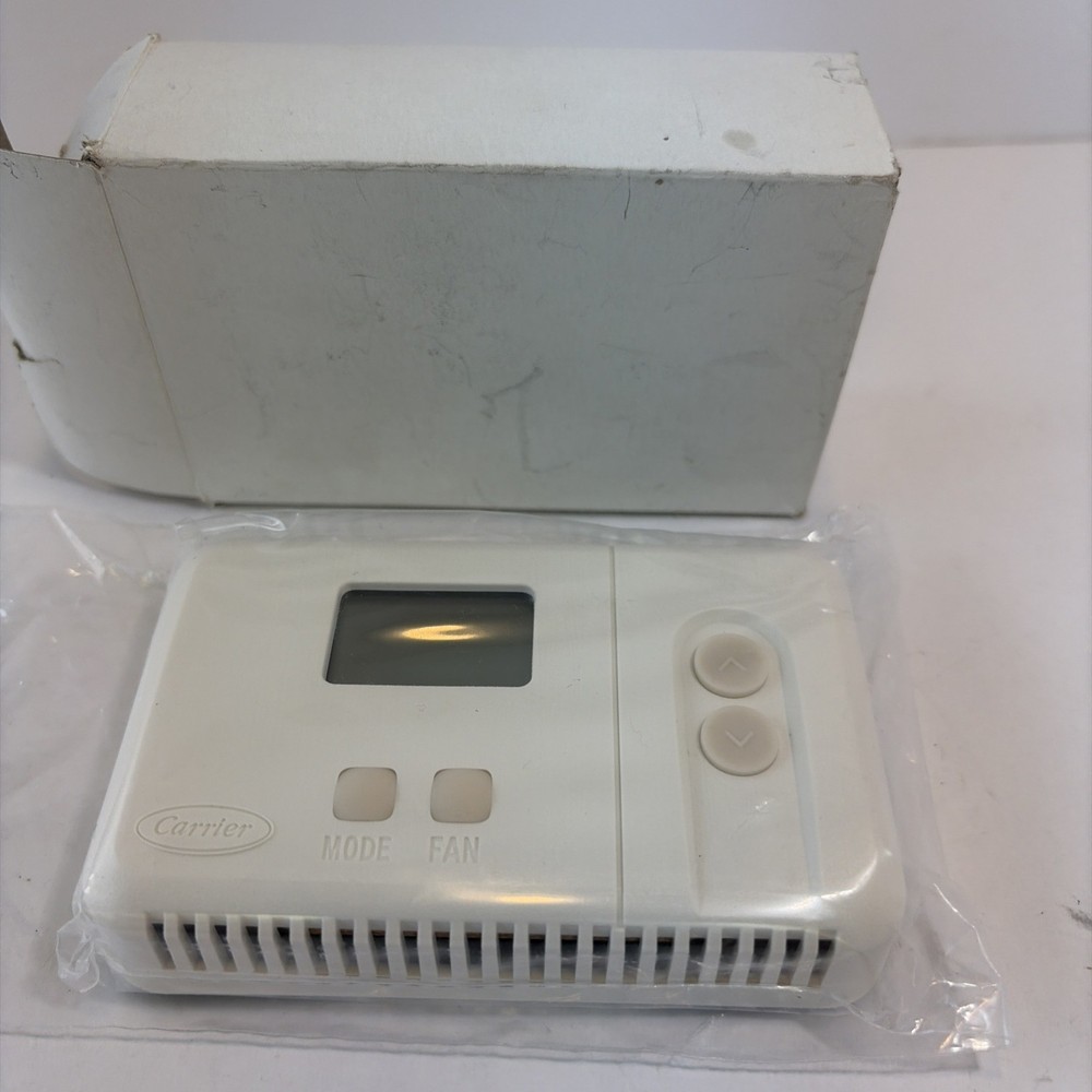 New Carrier Non-Programmable Heat Pump Base Digital Thermostat, Unit Only