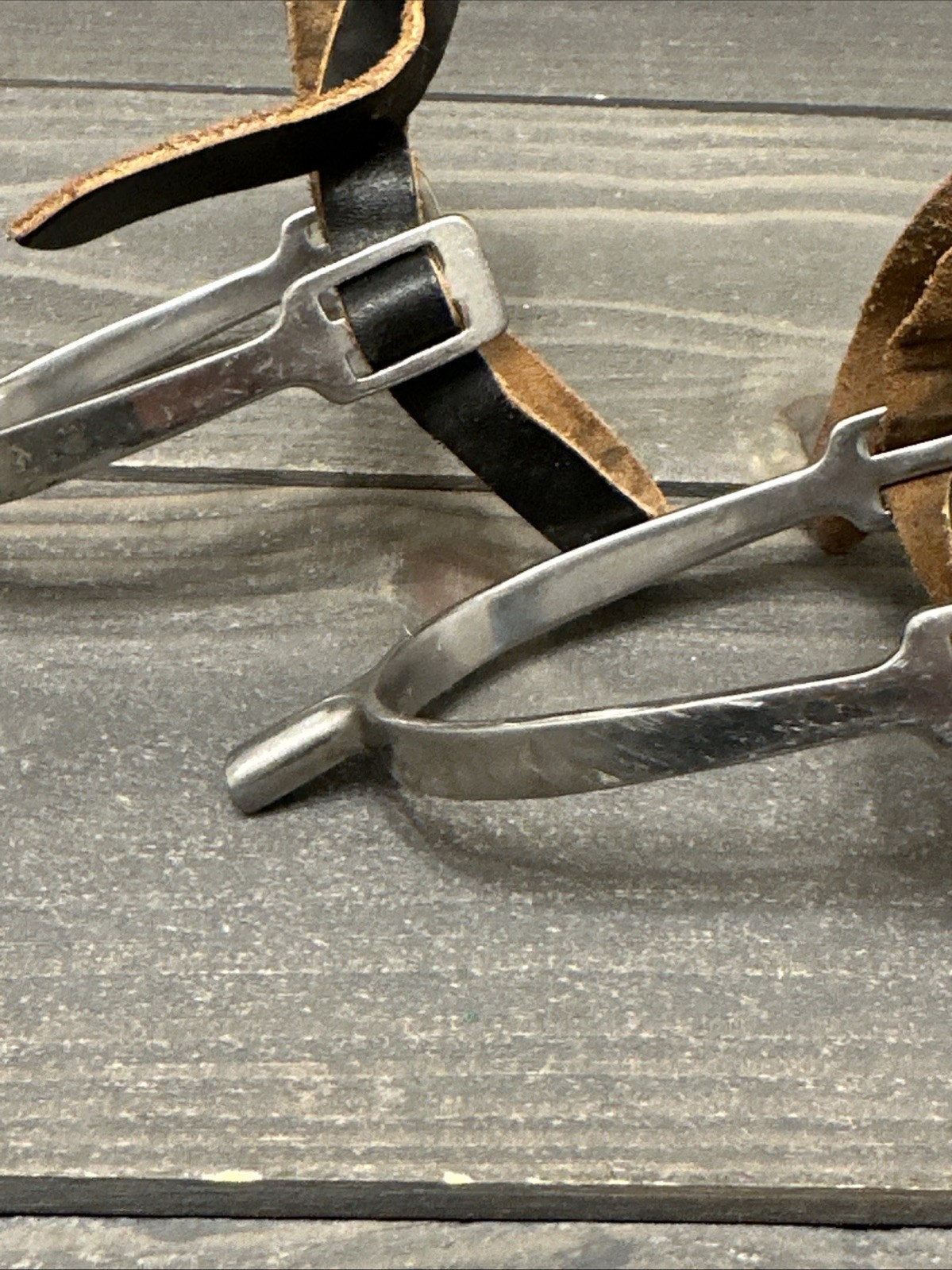 English Riding Spurs with straps.