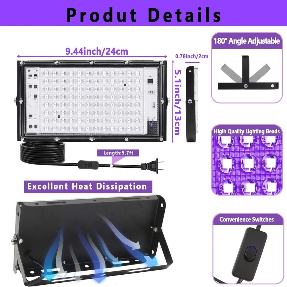 60W UV Light for Screen Printing with Adjustable Stand and Flexible Positioning