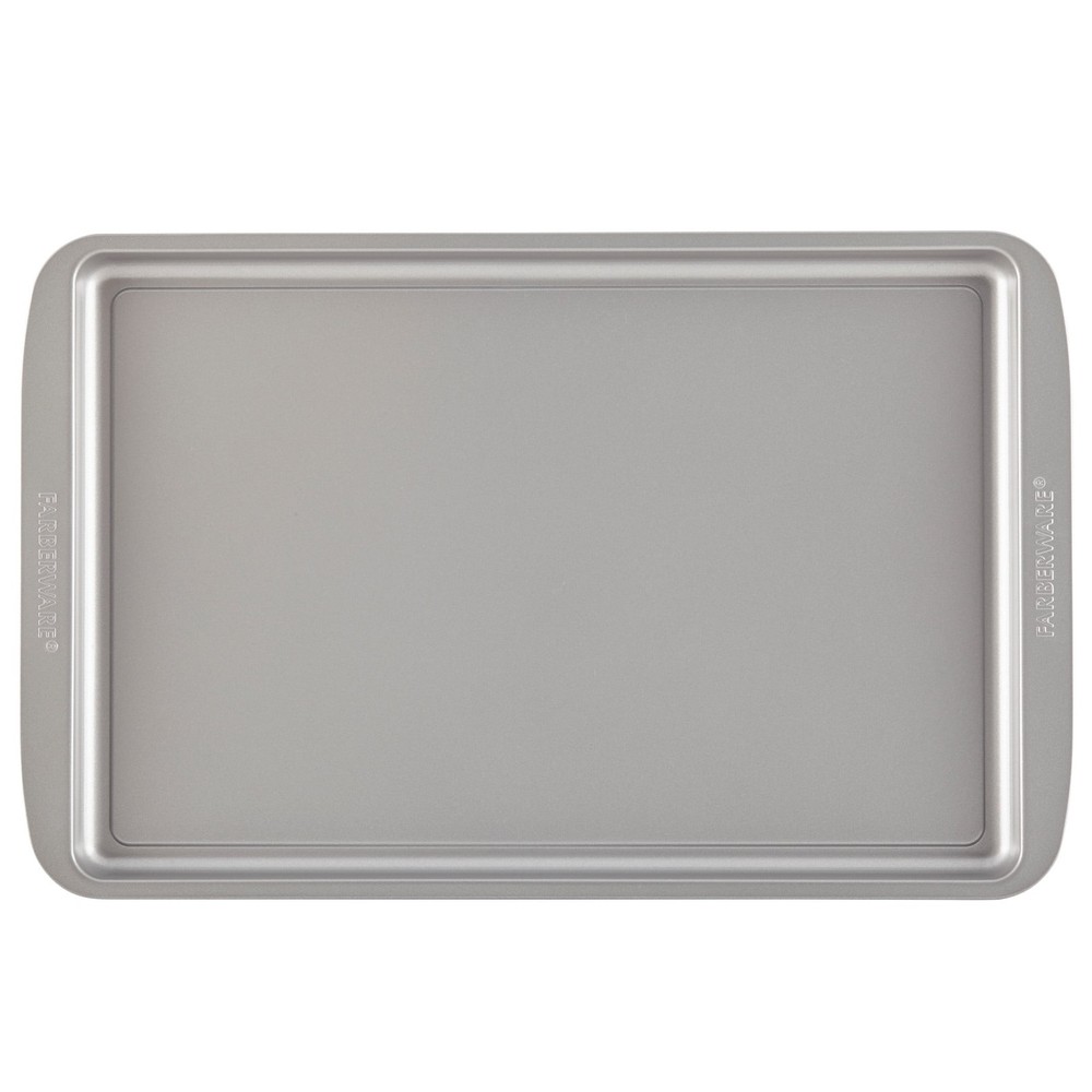 Farberware Nonstick Bakeware Cookie Pan and Cake Pan Set, 4-Piece, Gray