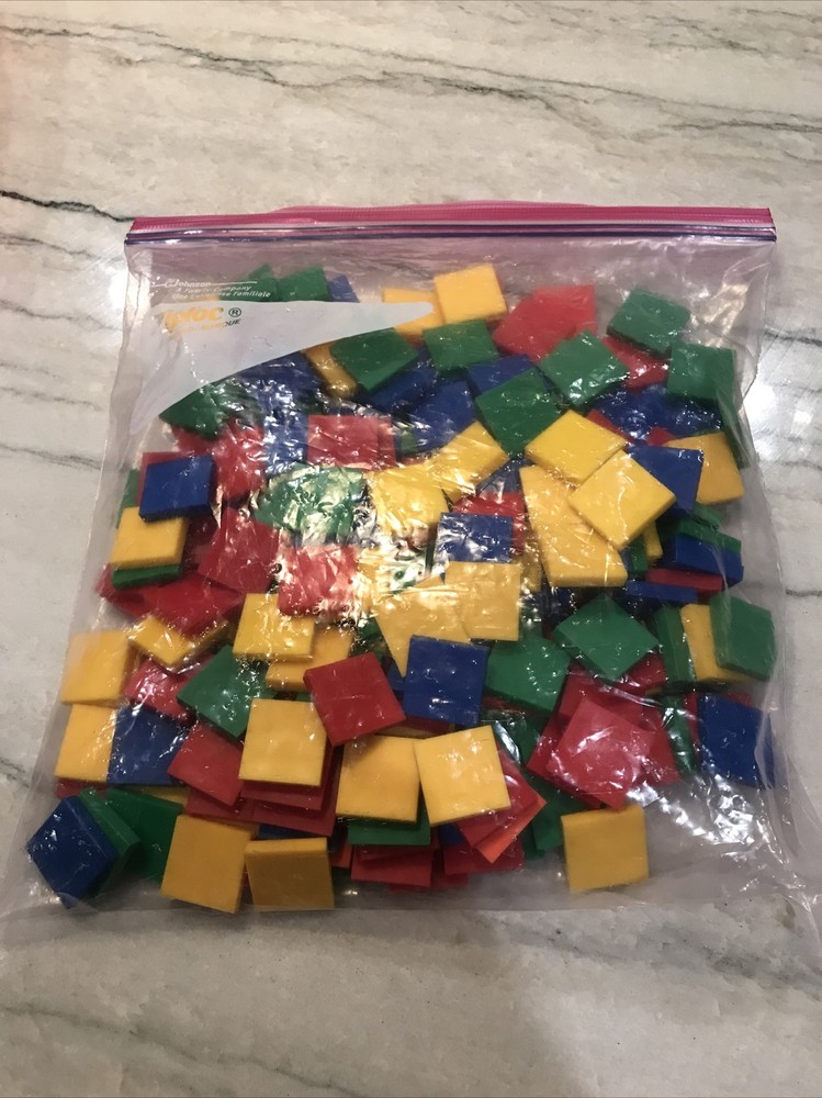 Pattern Blocks Learning Squares Home School Math Manipulative Lot of 250