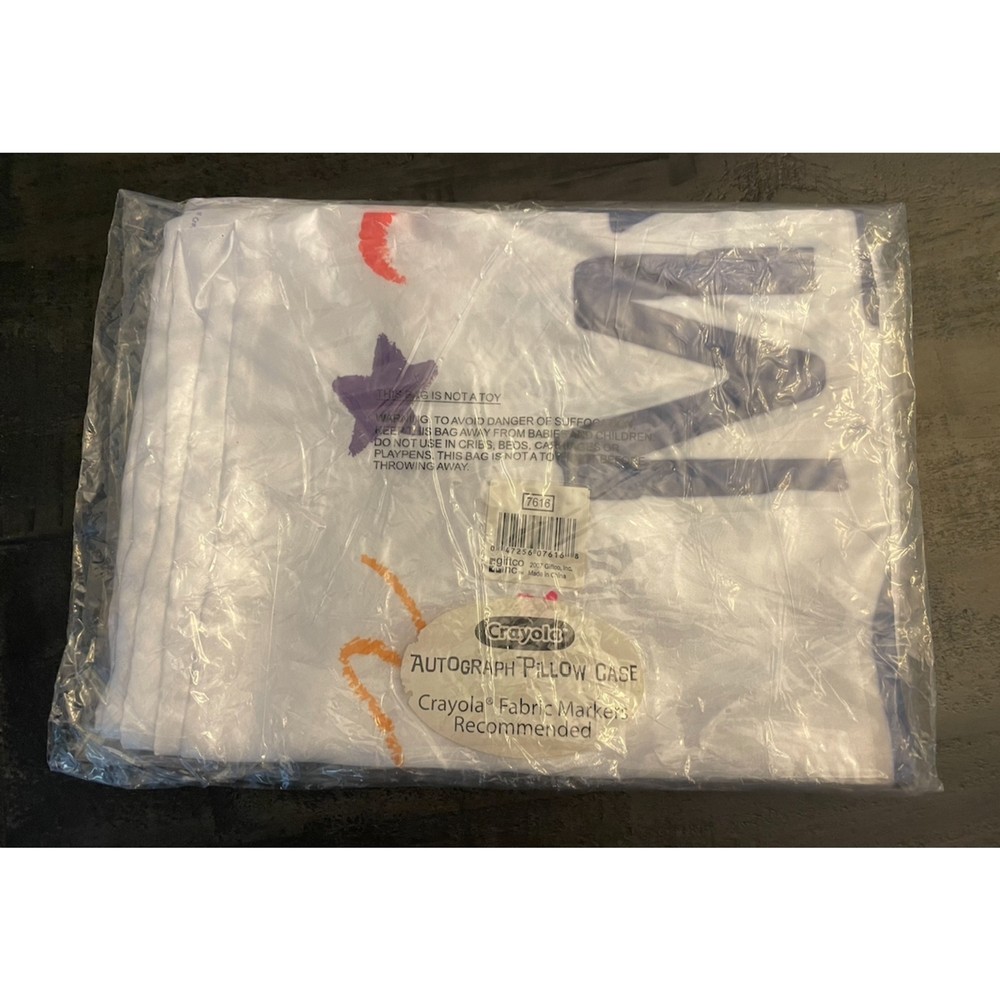 Crayola Autograph Party Pillow Case