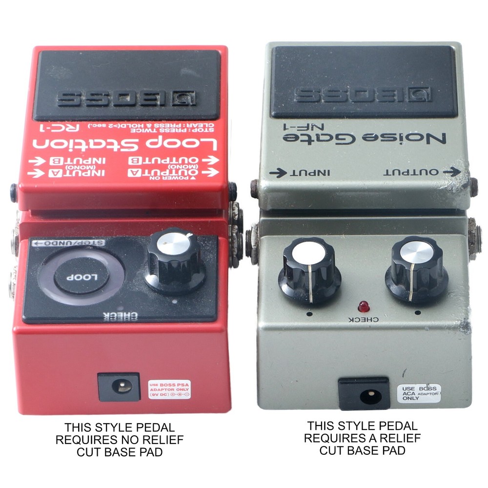 Boss Effects Pedal Bottom Plate WITH Relief Cut
