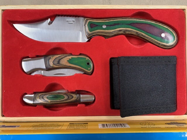 Cummins 3 Piece Knife Set - cased