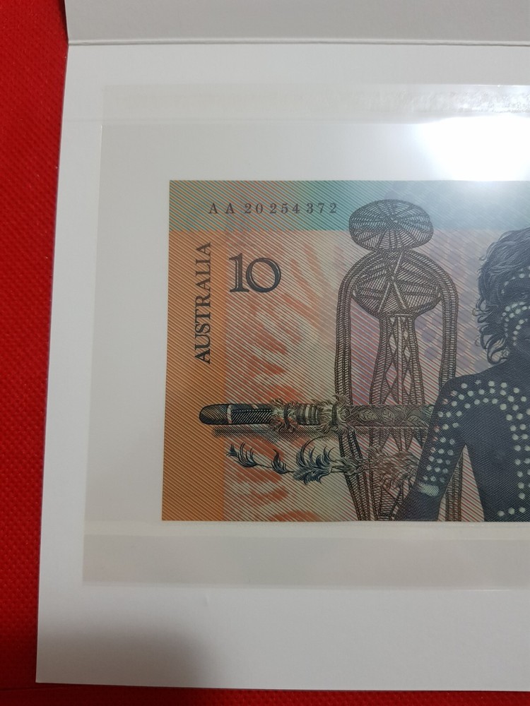 1988 $10 CONS FRASER/JOHNSTON FIRST POLYMER NOTE FOLDER AA 20 254 372