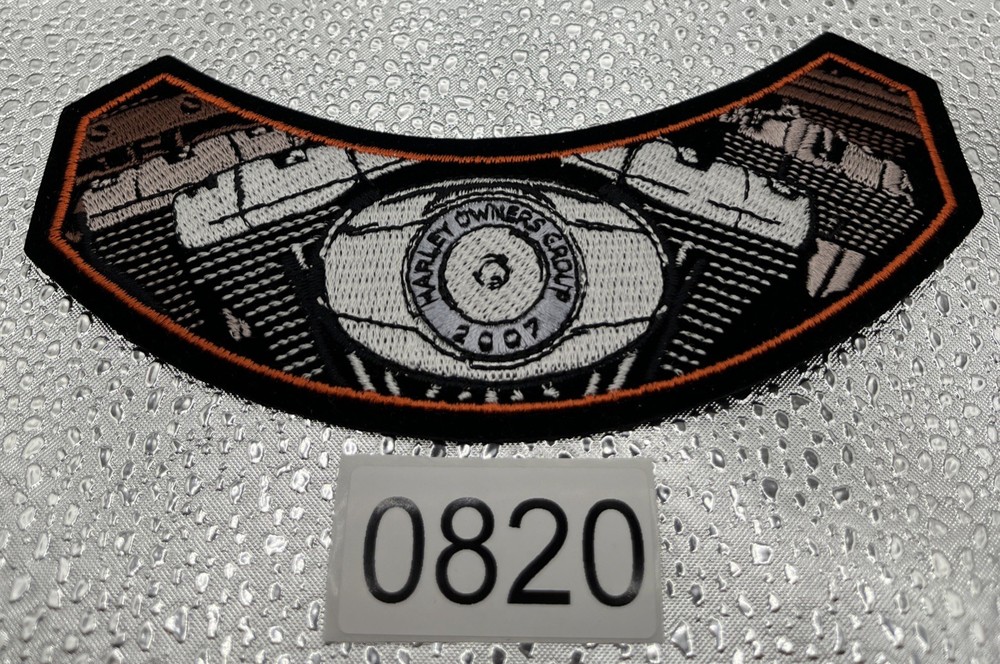 Official 2007 Harley Owners Group HOG Patch V-Twin Engine Rocker Jacket Patch