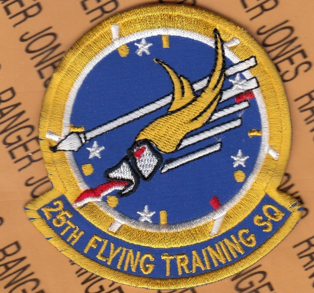 USAF Air Force 25th Flying Training Sq FTS ~3.5" patch c/e