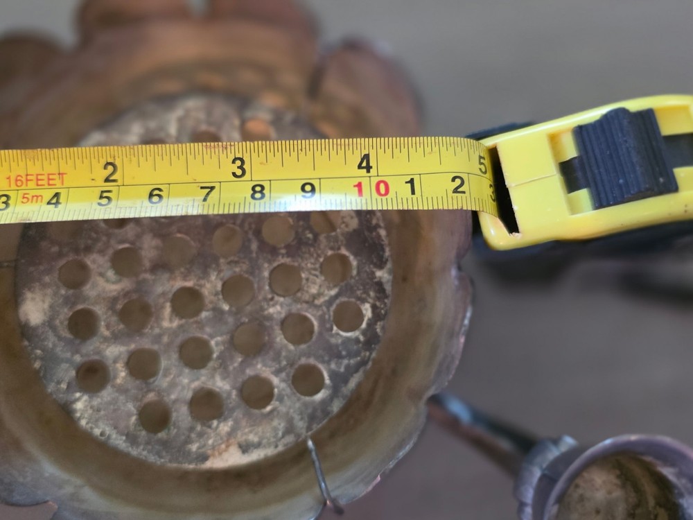 Godinger Silver Plate Flower Frog Candle Holder vintage