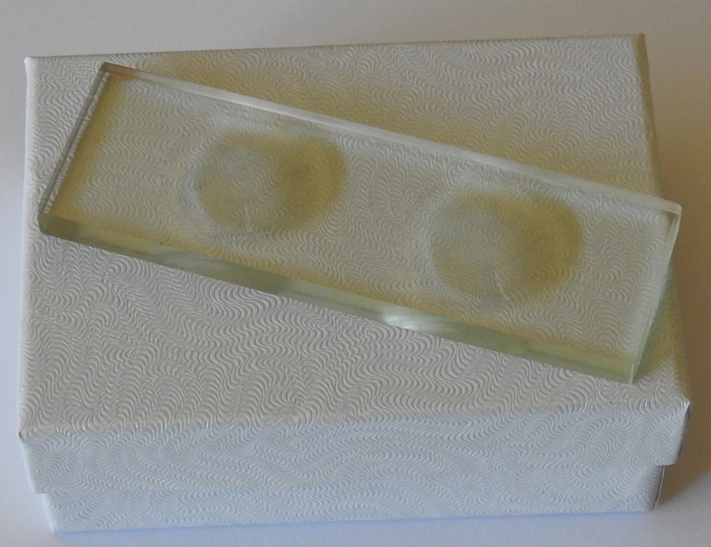 Deep Well Double Concave 5mm Thick Blank Microscope Cavity Depression Slide New