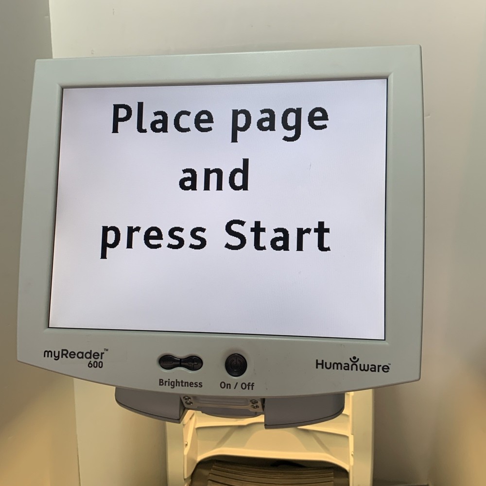 Humanware Low Vision Video Magnifier MyReader MR600 No Remote