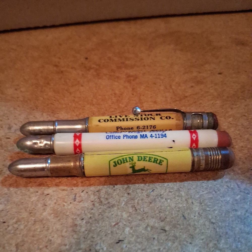 1950's John Deere Advertising Bullet Pencil hall implement co.