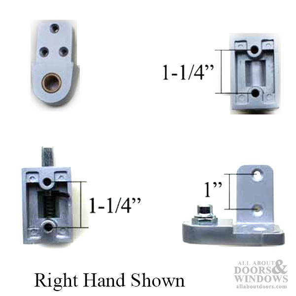 Pitco Style 3/4" Offset Pivot Hinge Set Right Hand - Storefront Door