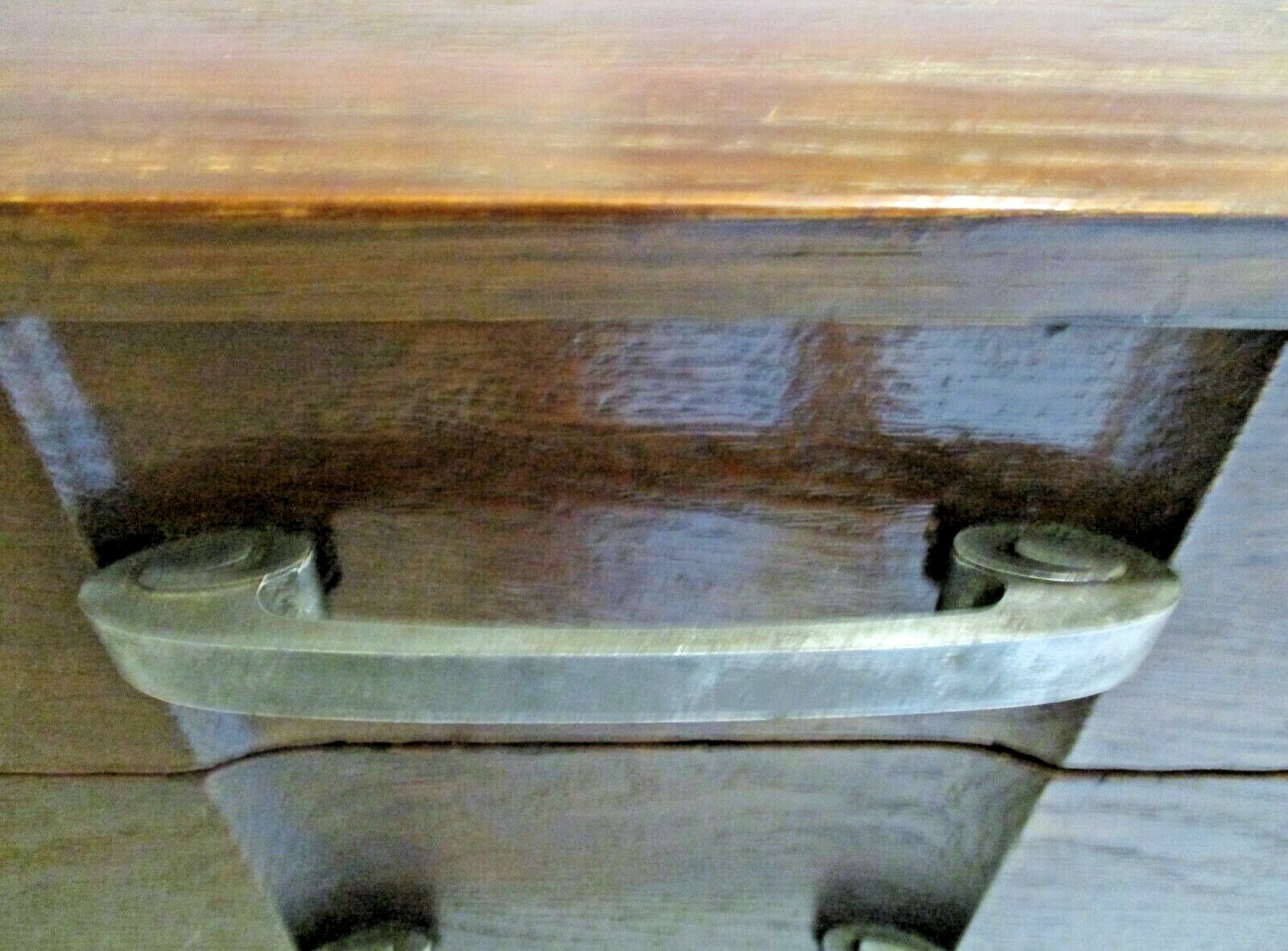 Mid-Century Modern Walnut Three-Drawer Nightstand in Style of Robsjohn-Gibbings