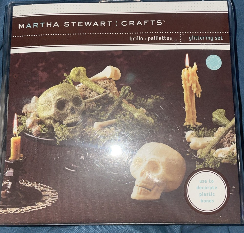 Martha Stewart glittering Set plastic bone Glittering