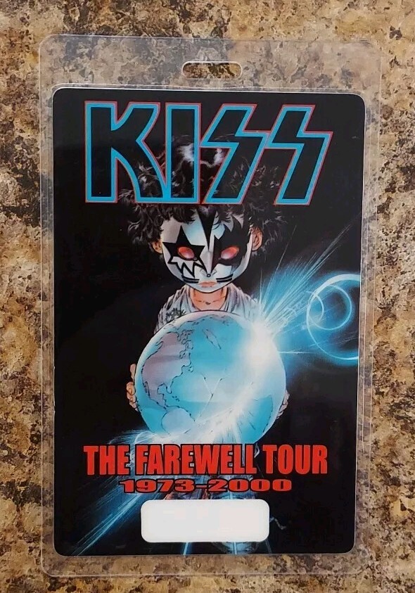 2000 KISS Farewell Tour AAA Laminate Backstage Pass