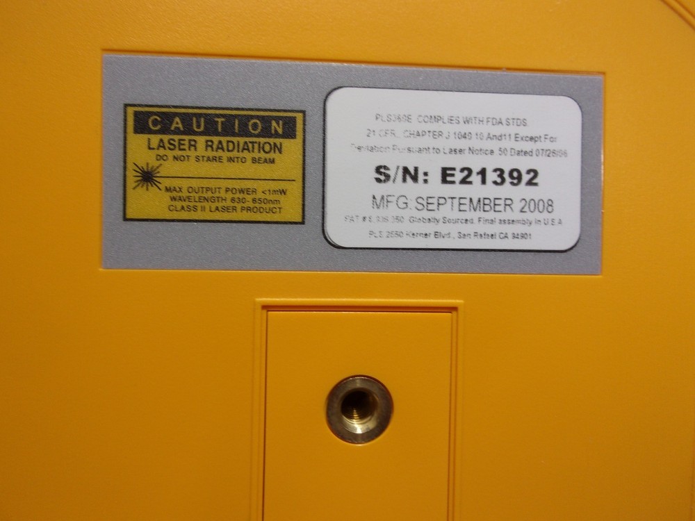 PLS LASER LEVEL WITH BRACKET & CASE # PLS360 ..