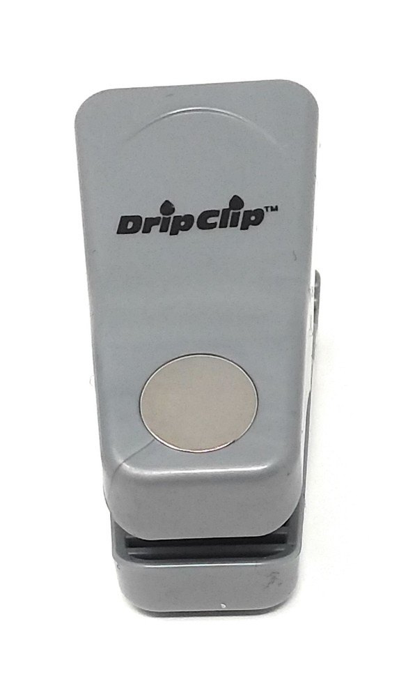 Drip Clip Dip Stick Wiper with Magnet Silver