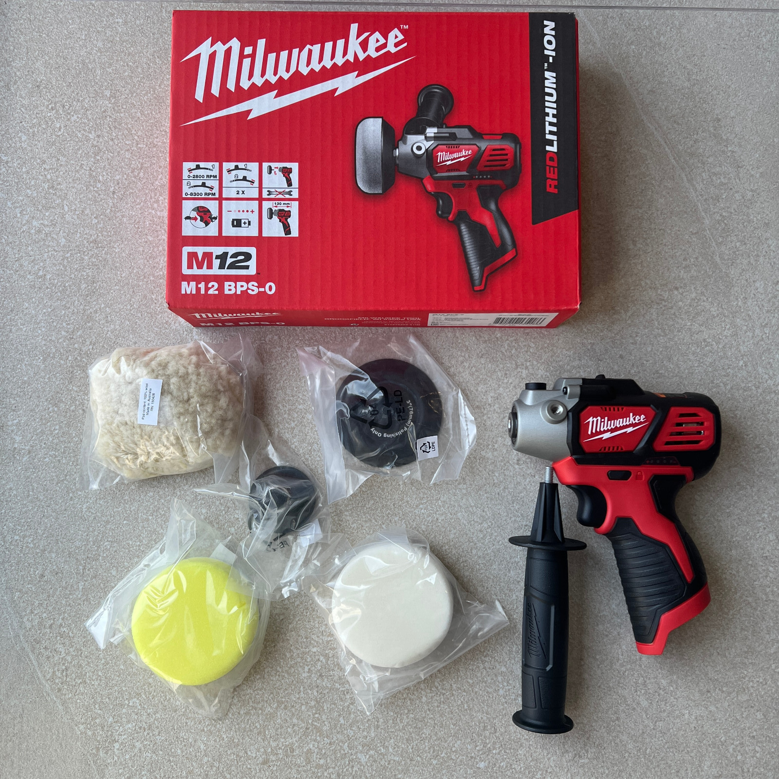 Milwaukee M12 BPS-0 Cordless Compact Polisher / Sander